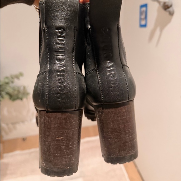 See By Chloe Black Leather Heeled Boots - Picture 4 of 5